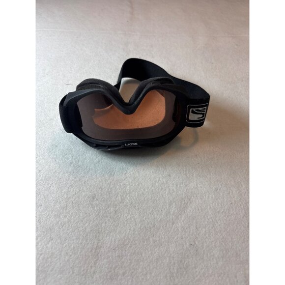 Scott Black Ski Goggles With Adjustable Strap - Picture 1 of 4